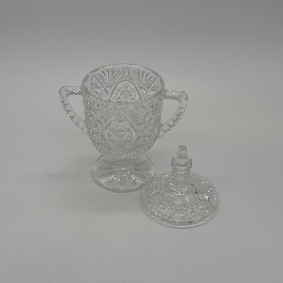 Toscany Hand Cut Crystal Sugar/Trinket/Keepsake Jar With Lid - Picture 5 of 8